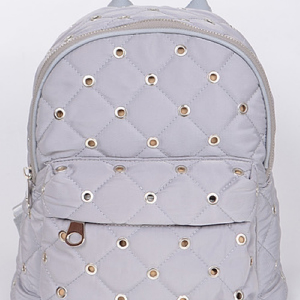 Quilted Grommet Backpack